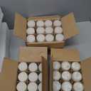 72 Pcs Pillar Candles and Glass, 2.6'' X 4.7'', 5.9'', 7.9'', Ivory White