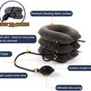 S Cervical Neck Traction Device for Instant Neck Pain Relief - Inflatable & Adjustable Neck Stretcher Neck Support Brace, Neck Traction Pillow for Home Use Neck Decompression