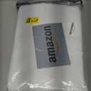 Primitive Textured Linen 100% Blackout Curtains for Bedroom/ Living Room Energy Saving Window Treatment Curtain Drapes, Burlap Fabric with White Thermal Insulated Liner (42 x 64 Inch, White)