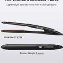 VANESSA PRO Flat Iron Hair Straightener, 100% Pure Titanium Flat Iron for One Pass to Achieve a Sleek Look, Curls Beautifully & Straightens Well - 1 inch