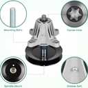 RZT-S54 Spindle Assembly 54" Deck 618-06978 918-06978 Fits for MTD Cub Cadet Troy Bilt XT1-ST54 XT1-GT54 ZT1-54 ST54 ZT2-54 TB2454 Craftsman T8400 G8400 Z66603 Pack