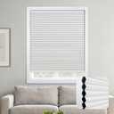 DEZ FURNISHINGS Cordless 1.5" Blackout Cellular Shade, 42"W x 72"H, White