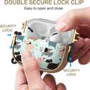 Maxjoy for AirPods Pro 2nd/1st Generation Case with Lock, Cute AirPods Pro 2 Case Lock Protective Hard AirPod Pro Cover for Women Men with Keychain for Airpod Pro (2023/2022/2019), Dog