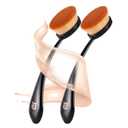 2 x Foundation Brush for Liquid Makeup,Kabuki Brush for Seamless Liquid, Cream, and Powder Application Ultra-Soft, Dense, and Cruelty-Free Synthetic Bristles for Streak-Free Blending (2 Pack)