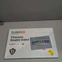 Sumzzz Titanium Cutting Board for Kitchen, Non Toxic 2-in-1 Cutting Board Double Sided Food Grade Pure Titanium, Knife Friendly Easy to Clean Large Size 1510.3