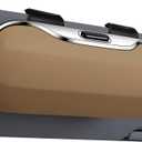 GDQ Sunglasses Holder for Car Visor Glasses Case|Car Sunglass Holder|Eyeglass Holder|Press Silent Shockproof Dustproof (Beige)