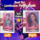 Lenticular Sheet 50 LPI 4"x6" for Photo Booth Party Event GIF Motion Print (Pack of 50 Sheets)