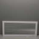 HVAC Premium 24" X 10" Aluminum Return Grille - Easy Air Flow - Linear Bar Grilles [Outer Dimensions: 25.875 X 11.875]