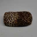 CARRIE HOME Leopard Microbead Neck Pillows Squishy Cylinder Bean Bag Pillow - 12x7 Inch Tiny Arm & Back Roll Pillow for Surgery, Travel, Airplane, Car - Support for Neck, Back, Arms, Legs and Knees