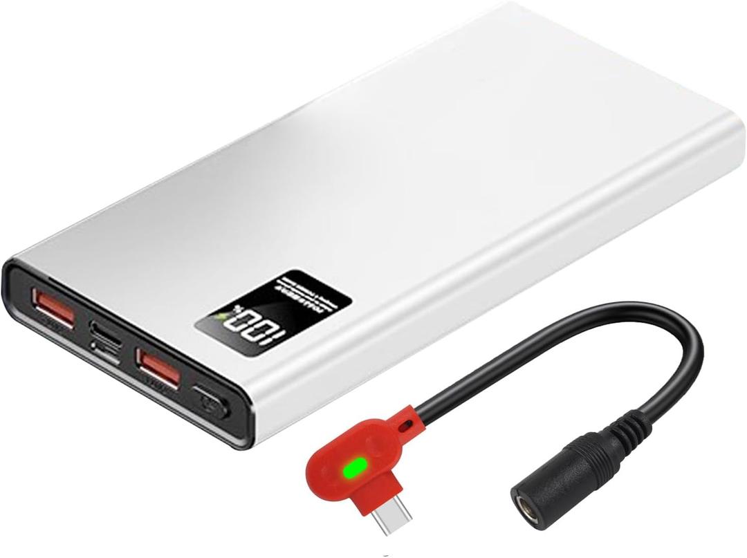 Smarkey 12V Heated Jacket Battery Replacement Pack QC3.0 & PD,with Type-C to DC 5.5mm Step-Up Adapter Cable, for Milwaukee, Makita, Craftsman, Snap-On, Metabo, AEG Gear (for 12V Heated Jackets Only)