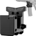 AR10 Rifle Holder Gun Mount for 308/7.62, ar10 308 Wall Mount with Double Magazine Holder, Vertical and Horizontal Wall Mount for Rifle Display