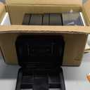 Cash Box with Combination Lock, Metal Money Box for Cash, Lovndi Lock Box with Money Tray, 9.84x 7.87x 3.54 Inches, Black 4 Pack