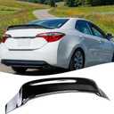 STSEV01 Rear Spoiler Wing Fit for Toyota Corolla Sedan 2014-2019 Accessories L/LE/S/SE/XLE/XSE/ECO, Glossy Black R Style ABS Trunk DeckLid Lip Exterior Trim