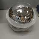 Disco Ball - 12 Inch Mirrored Discos Balls, Large Disco Bal, Rotating Ball for Party Designs, Weddings, Home Decor, Silver Hanging Discos Balls.