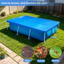8.5 x 5.5 Rectangular Pool Cover for Frame Above Ground Pool Cover 102" X63" Rectangle Frame Swimming Pool Cover