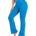 Nirlon High Waisted Bootcut Leggings for Women - NirLUX, 30"-Blue-6 (Blue, M)