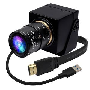 ELP 4K 60fps USB3.0 Webcam - HDMI Output for TV/Monitor - Manual Zoom - High Speed PC Camera for Video Conference - H.264 Variable Focus