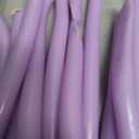 CANDWAX 10 inch Taper Lilac Candles Set of 12 - Unscented Smokeless Dripless Tall Candlesticks - Perfect for Special Occasions, Ordinary Dinners, for Mother's Day - Lavender Candle Sticks