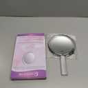 Double Sided 1x - 7X Magnification Hand Held Makeup Mirror with Adjustable Stand, Clear (7X)