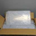 Attelite X-Large Clear Plastic Shoe Boxes - Stackable Shoe Organizer with Magnetic Door (9 Pack, Clear White)