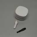 ODISTAR Desktop Vacuum Cleaner, Mini Table dust Sweeper Energy Saving, High Endurance up to 90 mins,Cordless&360 Rotatable Design for Keyboard/Home/School/Office(White AA Battery)