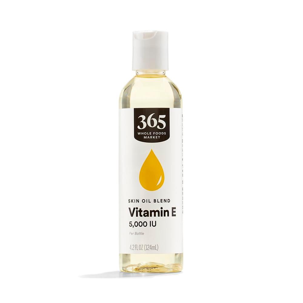 365 by Whole Foods Market, Vitamin E Skin Oil 5, 000 IU, 4.2 fl oz, Best By: 09/15/2029