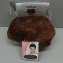 Afro Wig For Women - Mix Brown 70s Afro Wigs Natural Looking Huge Afro Kinky Curly Wigs With Bangs Short Bouncy Soft Afro Puff Wig Synthetic Hair Afro Wig For Daily Party Use