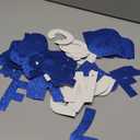 Set Glitter Blue Classroom Alphabet Cutouts for Bulletin Poster Board Display Home School a Great Helper to Inspire Students' Learning Interest