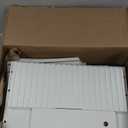 AWASEN White Nightstand, Modern Bedside Table with Fluted Drawers, Small Night Stand Bed Side Table with Solid Wood for Living Room, Bedroom, Office and Small Space (White)