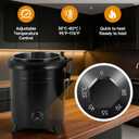 Soup Kettle Warmer with Ladle Electric Food Nacho Cheese Warmer 10QT Commercial Soup Warmer for Buffet Party