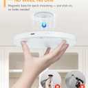 Rechargeable 6W Motion Sensor Ceiling Light Indoor, No Wiring & Magnetic Stick-On, Remote Control for Color & Brightness, Battery Operated Light for Shower, Closet, Bathroom, Pantry, Hallway, 1-Pack