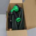 Garden Hose 50ft, Non-Expanding Flexible Hose with 10 Function Nozzle, Lightweight, Kink Free, Sturdy, Leak-Proof, Portable, Water Hose 50ft for Outdoor, Yard, Lawn, Car Wash and Camper Use