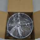 360 Rotating Utensil Caddy - Silverware Cutlery Caddy Holder with 4 Compartment, Metal Flatware Organizer Countertop with Handle for Party Camping Picnic, Kitchen Counter, Office (Silver)