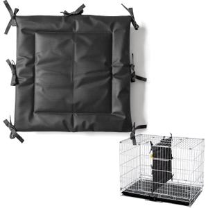 Black Dog Crate Divider Panel with Ties 23.62 x 21.65 Inch Soft Thick Dog Kennel Divider for Puppy Training Dog Crate Accessories (Fits 36" Crates,Excluding Crate)