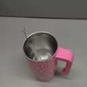 Leopard Print Kid 20oz Tumbler with Handle and Silicone Straw Lid, Insulated Stainless Steel Cup, Gift for Kids Girls, Gifts Idea for Birthday Christmas Back to School