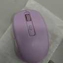 PEIOUS Wireless Mouse Jiggler - LED Wireless Mice with Build-in Mouse Mover, Rechargeable Moving Mouse for Laptop with Undetectable Random Movement Keeps Computers Awake - Purple