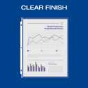 Oxford Sheet Protectors, Clear Finish, Page Protectors for 3 Ring Binder,Top Load, Letter Size Plastic Sleeves, Reinforced 3 Hole Punch for Binders, 200 per Box (33268)