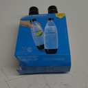 sodastream 1L Twin Pack Dishwasher Safe Slim Bottle (Black)