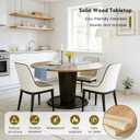 Round Folding Table Top Extender 48/55/59/63/71/79" Solid Wood Table Extension For Dining Table Extender Top Fold Wooden Tabletop for Kitchen Restaurant Workbench Outdoor(Walnut, D - 55")