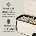 Coleman Classic Series Insulated Portable Cooler, Leak-Resistant Outdoor Hard Cooler Keeps Ice up to 5 Days, 62 Quart, Desert Sand