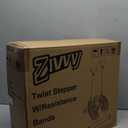 ZIWWVY Twist Stepper with Resistance Bands - 300LBS Capacity Mini Stepper Machine with LCD Monitor, Silent Hydraulic Home Gym Equipment for Full Body Workout