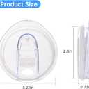 2 Pcs Replacement Lid Compatible with Stanley 24oz Classic Beer Stein, Clear Replacement Spill Proof Cup Lids with Sealing Silicone Ring, BPA-Free, Dishwasher Safe for Drinking Cup Cover