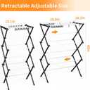 Foldable Drying Rack Clothing, Clothes Drying Rack Collapsible Indoor, Dryers for Laundry - 40" x 28.8" x 14.2", Space Saving Indoor&Outdoor, White-1pack
