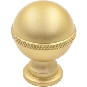 Alzassbg 10 Pack Matte Gold Cabinet Knobs, 1-1/4 Inch(30mm) Diameter Knurled Round Ball Kitchen Knobs for Cabinets and Drawers AL6048MGP