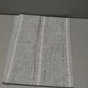 Artoid Mode Dark Grey Rustic Cotton Linen Table Runner, Seasonal Embroidered Hollow Kitchen Dining Table Decoration for Home Party Decor 13x72 Inch