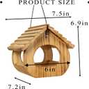BalterFF Bird Feeders for Outdoors,Wooden Unique Seed Sunflower Food Feeder Blue Cardinal Finch Backyard Platform Balcony Gazebo Tree Fence Wall Mount Effortless Holder Automatic Buddy