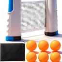 Retractable Ping Pong NetTable Tennis Net with Clamps Portable Ping Pong Net for Any TableGray