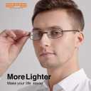 EFE Metal Wire Frame Reading Glasses Readers for Men Women 1.0 Lightweight Spring Hinge Eyeglasses 4 Pack (Mixcolor, 1.0)