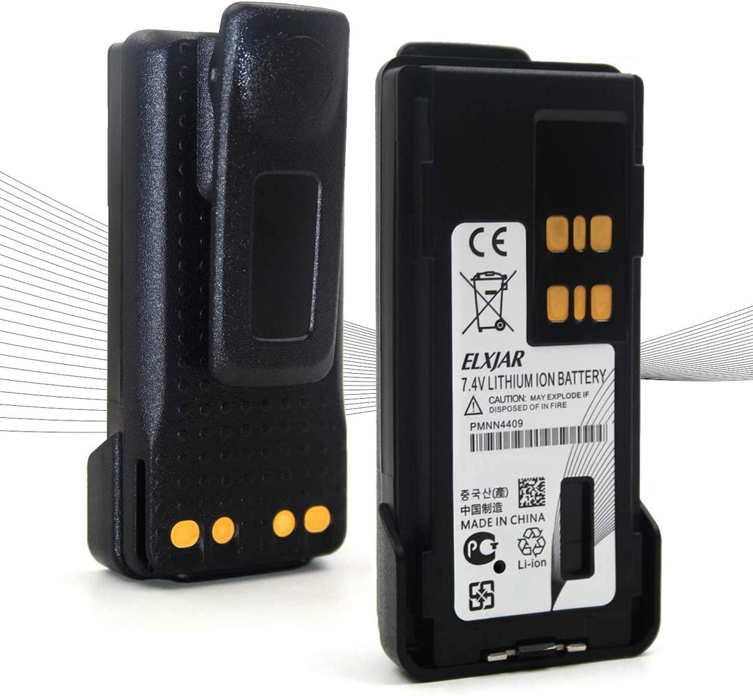 (2-Pack) [2025 UPGRADED] 7.4V 3000mAh PMNN4409AR Two-Way Radio Battery Replacement for Motorola XPR7350 XPR7580 XPR7550 XPR3300 APX4000 APX1000 XPR3300 XPR3500 XPR7550 XPR7580 XPR7350 DP4400 PMNN4448