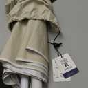 AMMSUN Shade Umbrella, Premium Portable Umbrella with Stand, 6.5ft Lightweight Free Standing Canopy for Sporting Games, Adjustable Instant Sun Protection and Easy to Carry, Beige